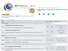 Tablet Screenshot of forum.mflenses.com